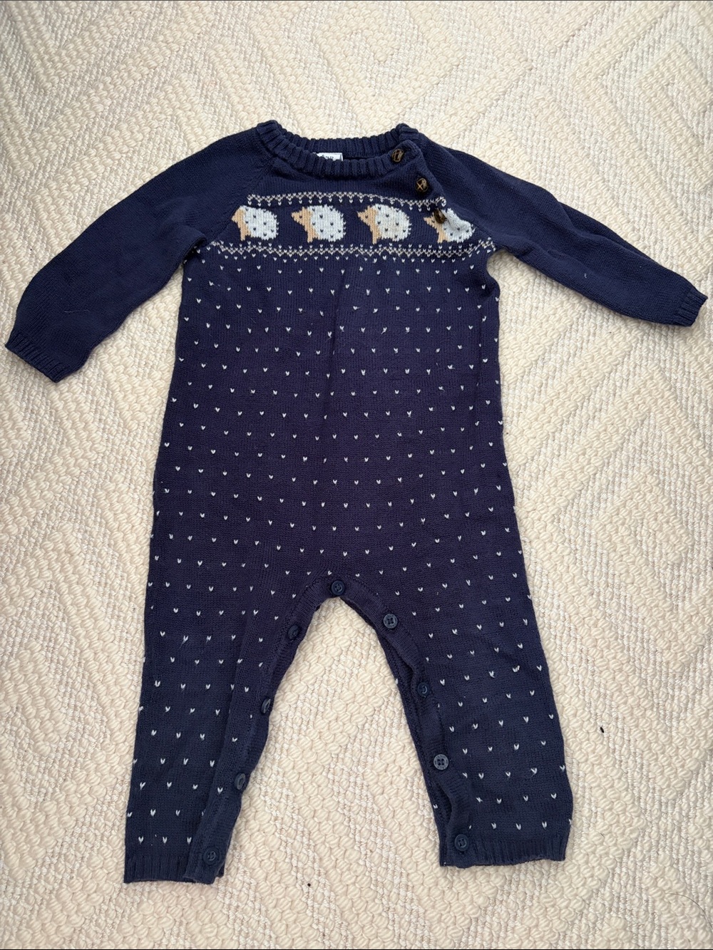 Janie and Jack classic fair isle sweater onesie